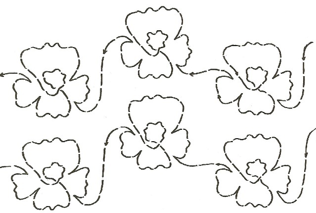 Pansy (Interlocking) - 2 rows of 5.5"